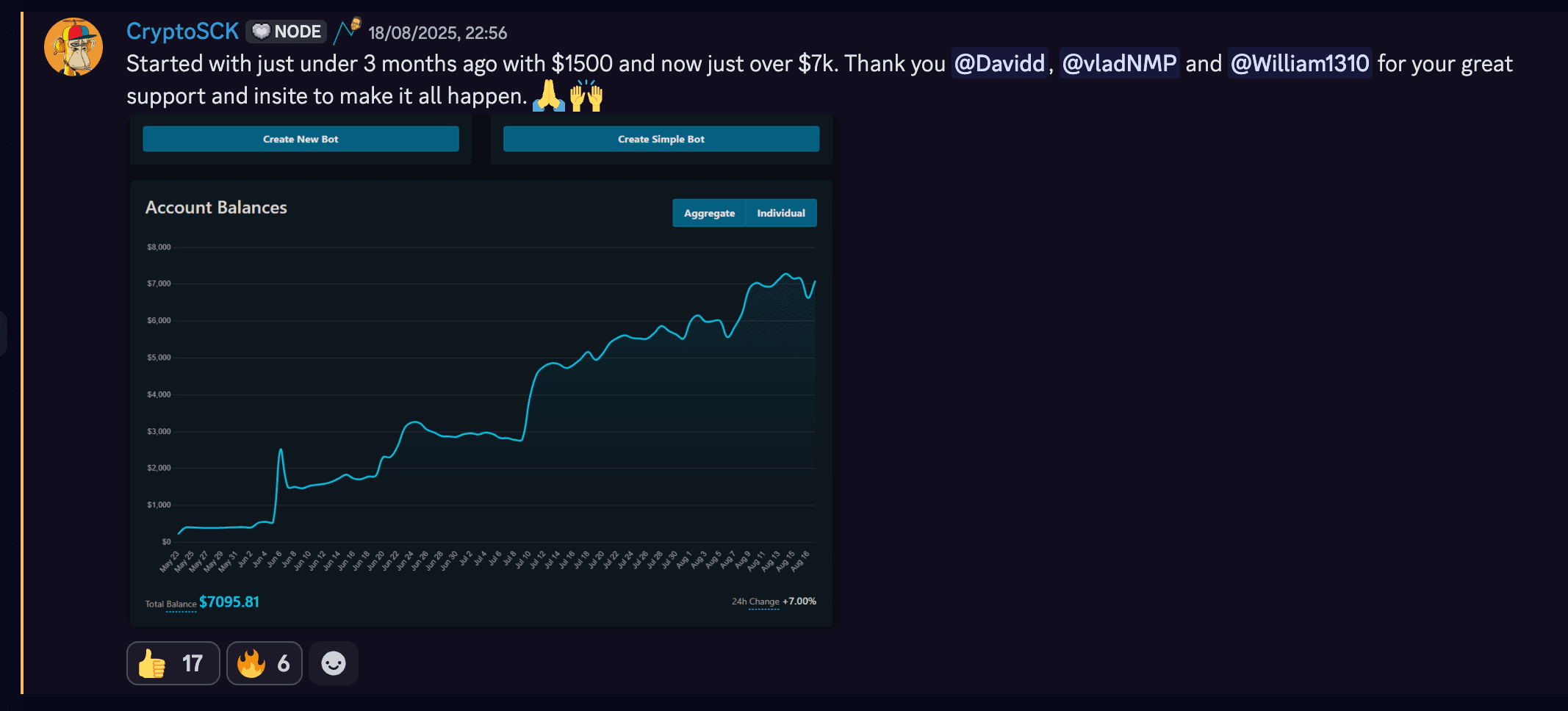 Testimonial screenshot